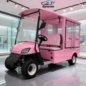 Newest 60V Adults Scooter Lithium Battery Golf Car Off Road Beach Buggy Electric Golf Cart Folding Cargo Car With Rear Cargo Box