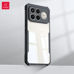Enhanced Shockproof Phone Case with Camera Protection, Acrylic + TPU Shell in Airbag Design for Redmi K90 (Black Stripes Clear)