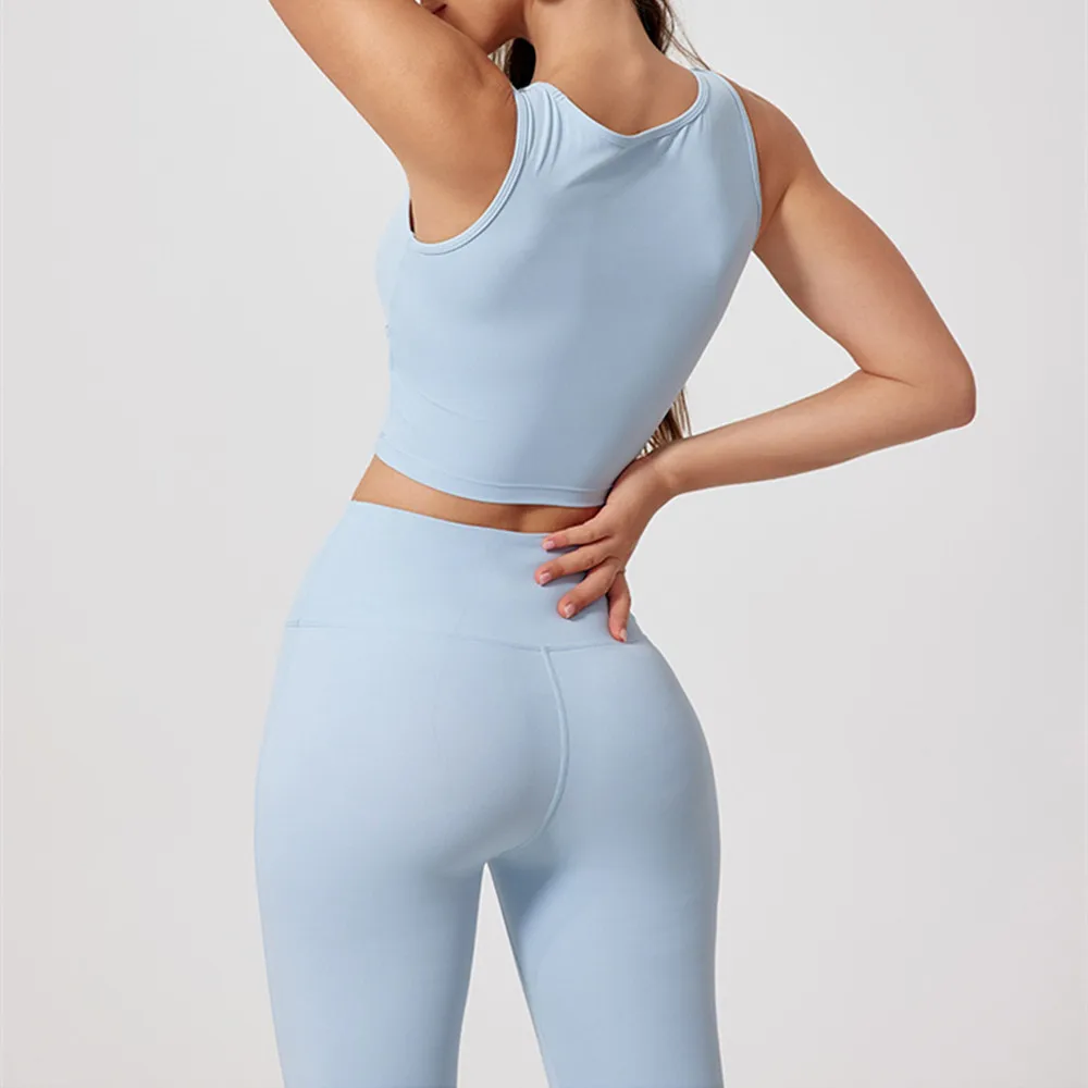 Yoga Set Women Sportswear Workout Pant Gym Mini Flare Legging Fitness Bra Crop Top Sports Suits Athletic Active Wear XP01 2PCS yoga set,sports set,gym workout set,sportswear set,fitness set,sports bra set,yoga pants set