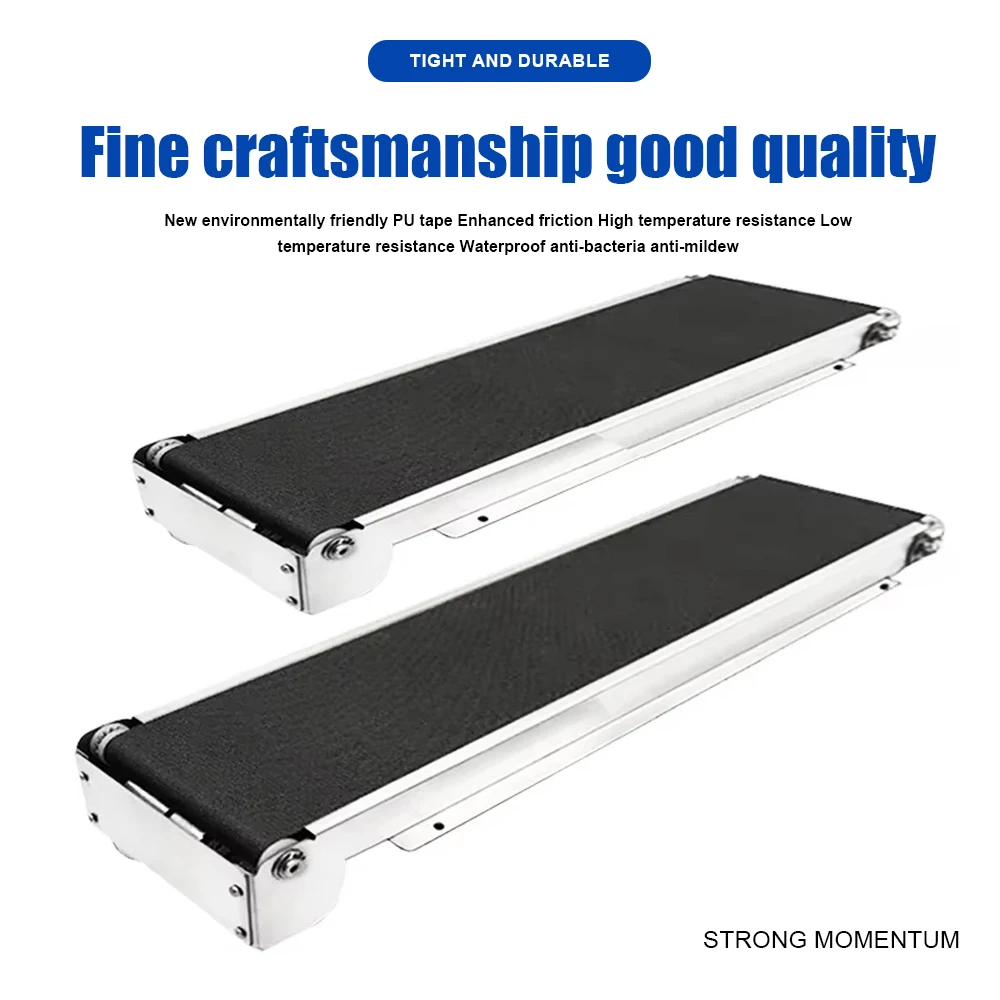 Mini Conveyor Belt 460mm/552mm/600mm Stainless Steel Frame PU Belt Vending Machi