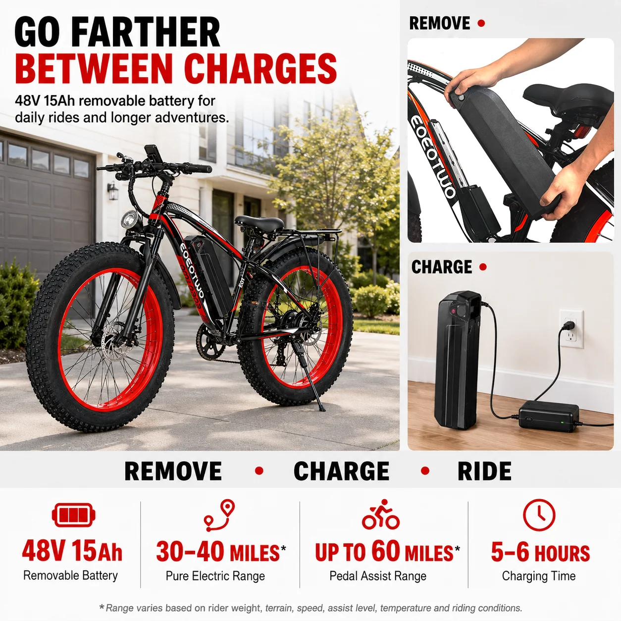 1000W Fat Tire Electric Bike 3