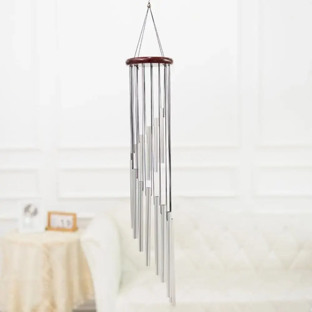 Wind Chime 12 Tubes Classic Step By Step Rotating Multi-Tube Metal Aluminium Tube Wind Chime Creative Home Hanging Ornaments Jewelry
