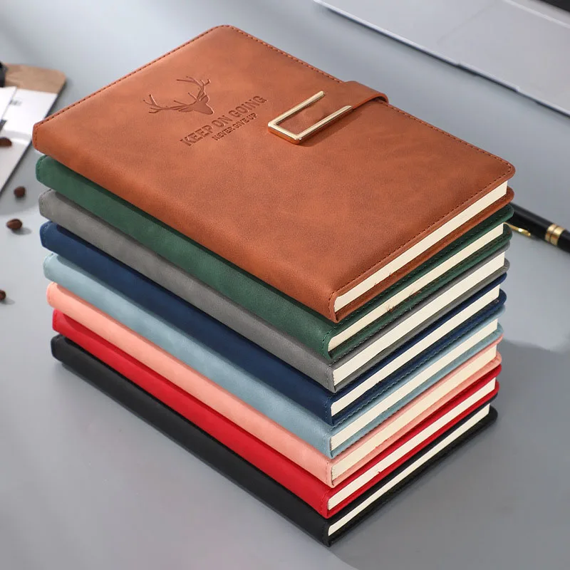 New A5 Notebook Imitation Belt Buckle B5 Agenda Book Business Office Notepad Stationery