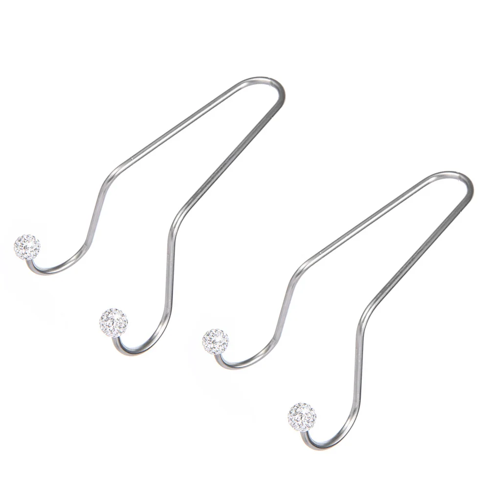 Coat Hangers Armchair Hook Bling Car Back Seat Hooks Row Interior Headrest Organizer 2 Pcs