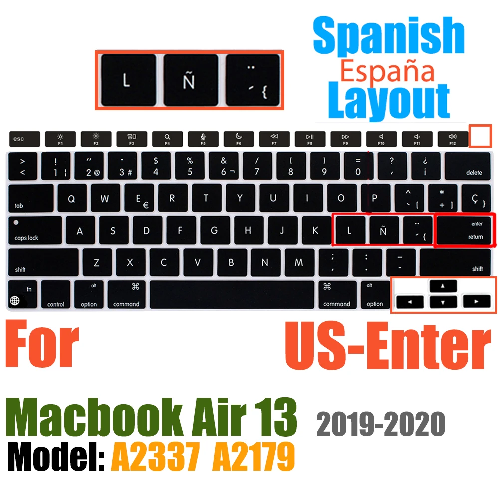 Waterproof Protective Silicone Keyboard Cover with Touch ID