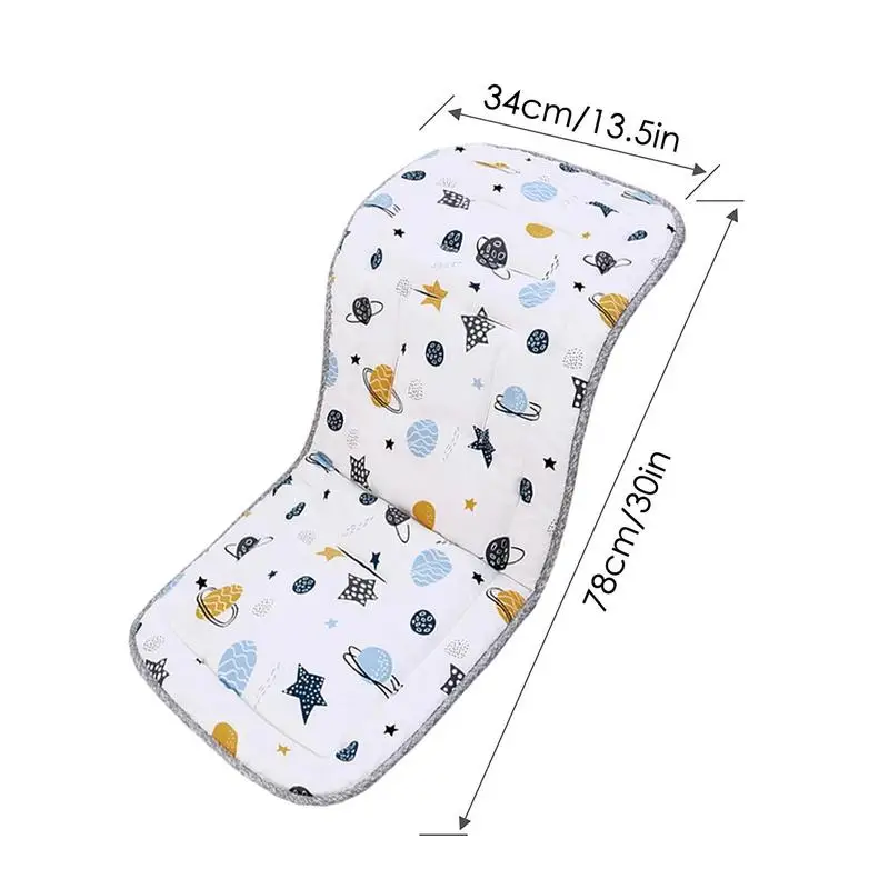 Toddler Pram Liner Car Pram Stroller Liner Seat Pad Reversible Stroller Cooling Pad For Strollers And High Chairs
