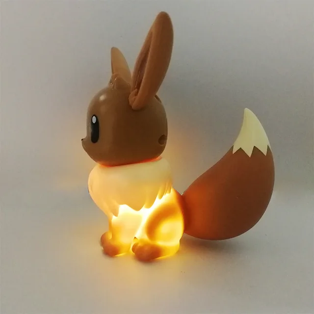 5 Estilo Pokemon Action Figures Doll Pocket monster Pikachu Night Light Toy  Eevee Psyduck Bulbasaur Jirachi Lâmpada presente para crianças grandes -  AliExpress