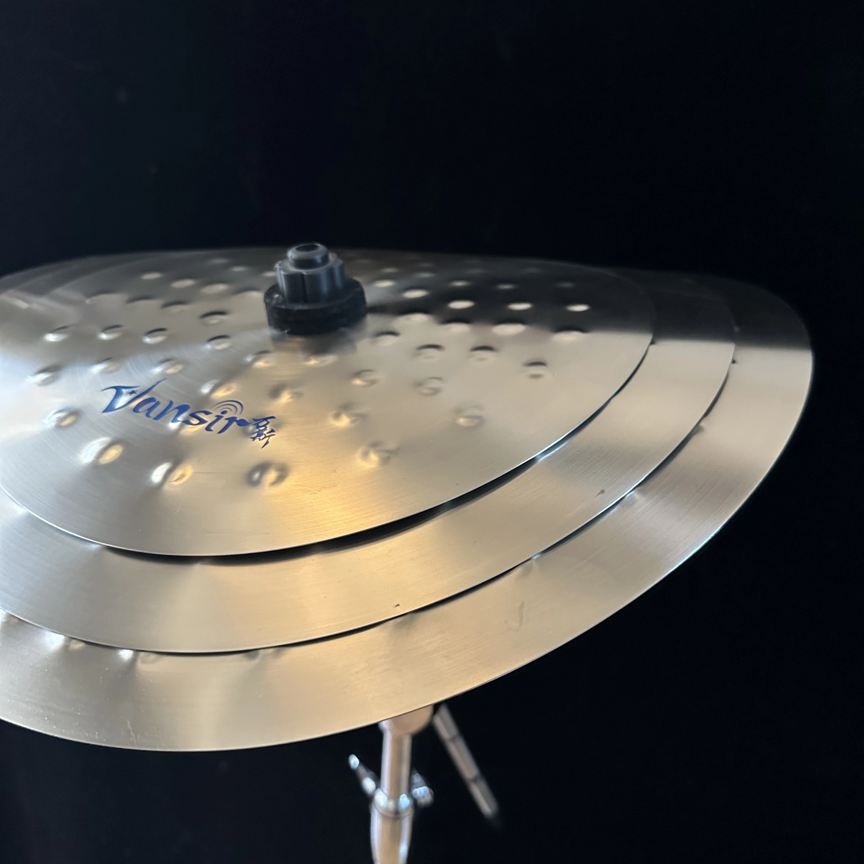 Vansir New Design Hotalsale Alloy Clap Stack Cymbal 7"-9"-11" _Gold Color / Silver Color
