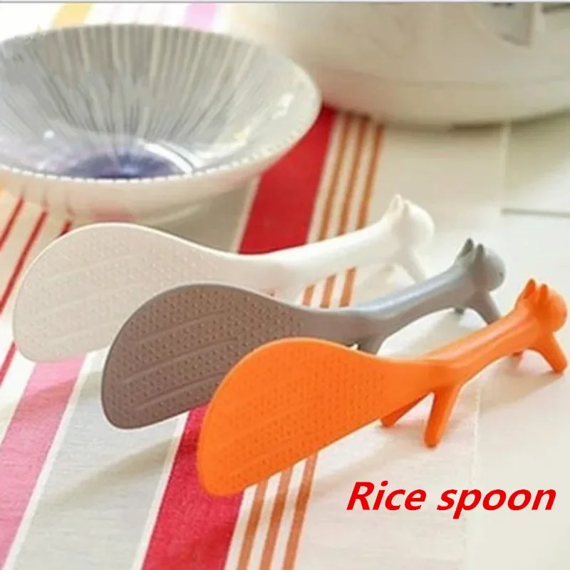 Cartoon Squirrel Spoon Rice Paddle Ladle Cooking Tools Kitchen Accessories Wood Rice