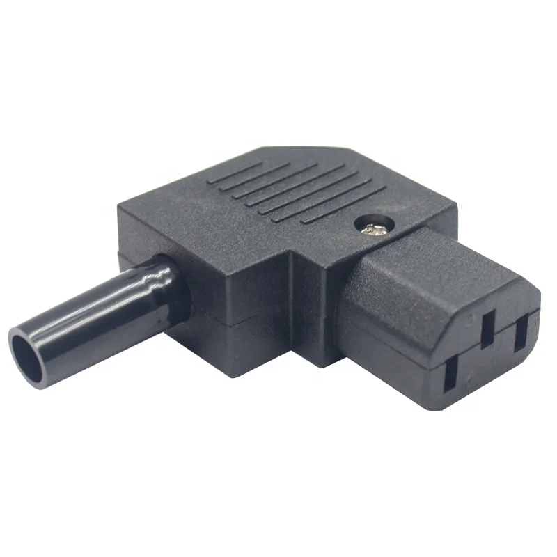 

C13 Right IEC320 C13 Right Angle Horizontal Connector 125V-250V C13 90 Degree Plug Connector AC Power Adapter Wiring Plug