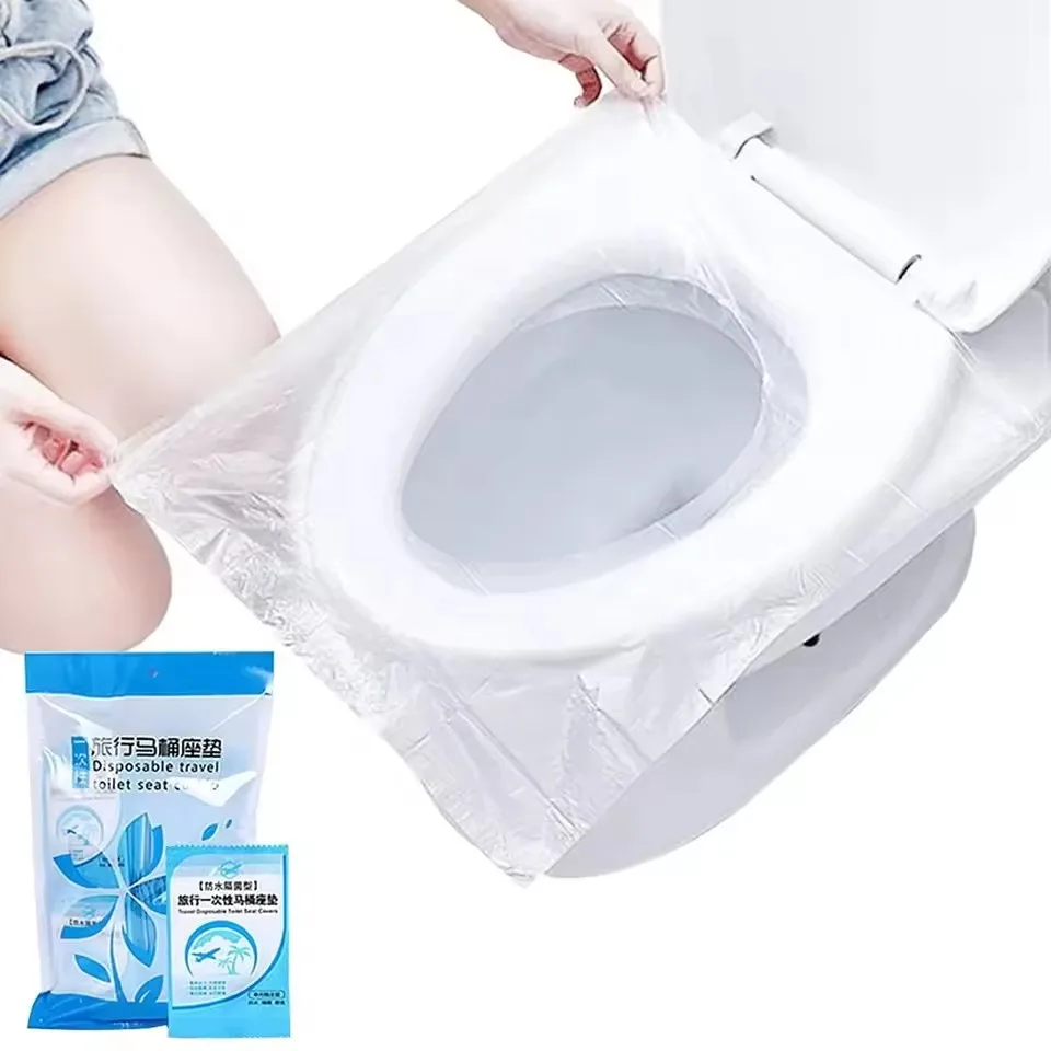 100/30Pcs 일회용 변기 커버 매트 휴대용 방수 안전 변기 패드 여행 캠핑 욕..