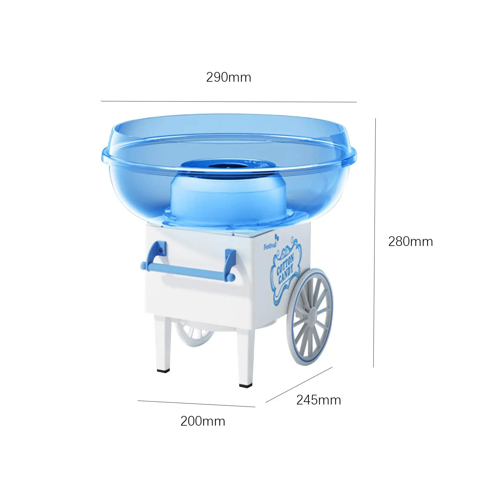 Candy Floss Machine Cart candy Machine Cartoon 450W Household Candy