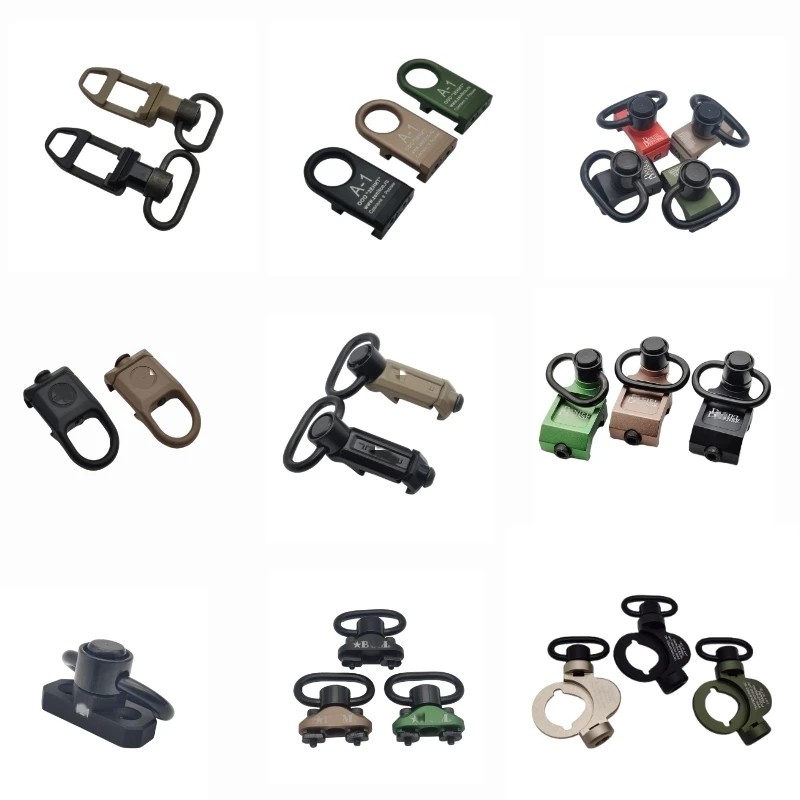 Sling Swivel Stud Mount Adapter For Mlok Rail Quick Release QD Sling