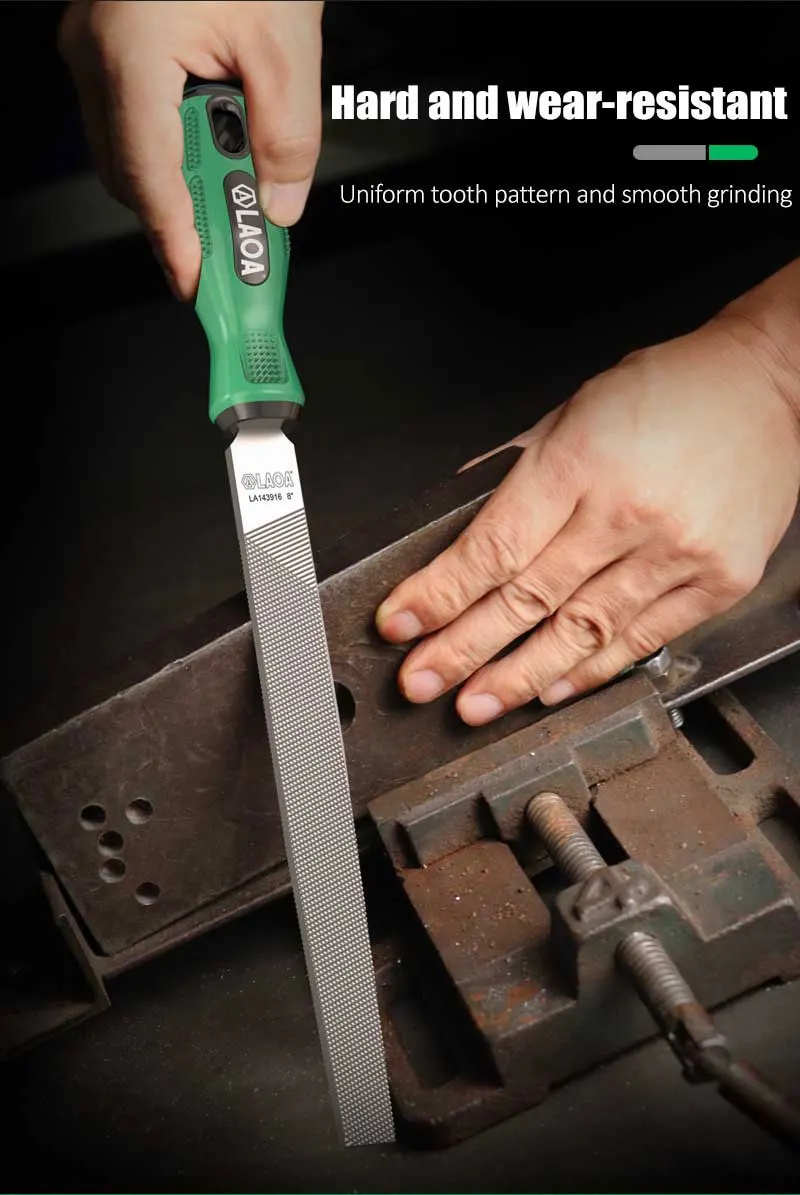 Description Picture 4 of itemLAOA T12 Medium Gear Steel Blade Half Round File Triangle File Flat File Square File Round File Sanding and Edging Tools