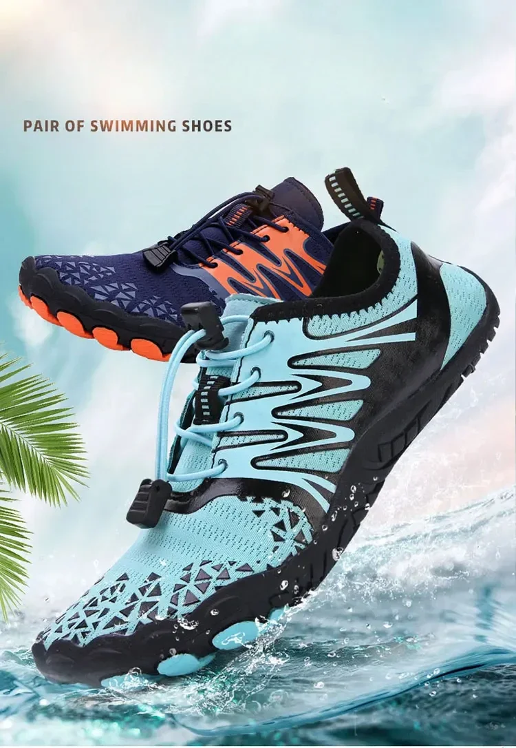 

Men Women Sneakers Barefoot Beach Sandals Upstream Aqua Shoes Quick-Dry River Sea Diving Swimming Breathable Wear-resistant