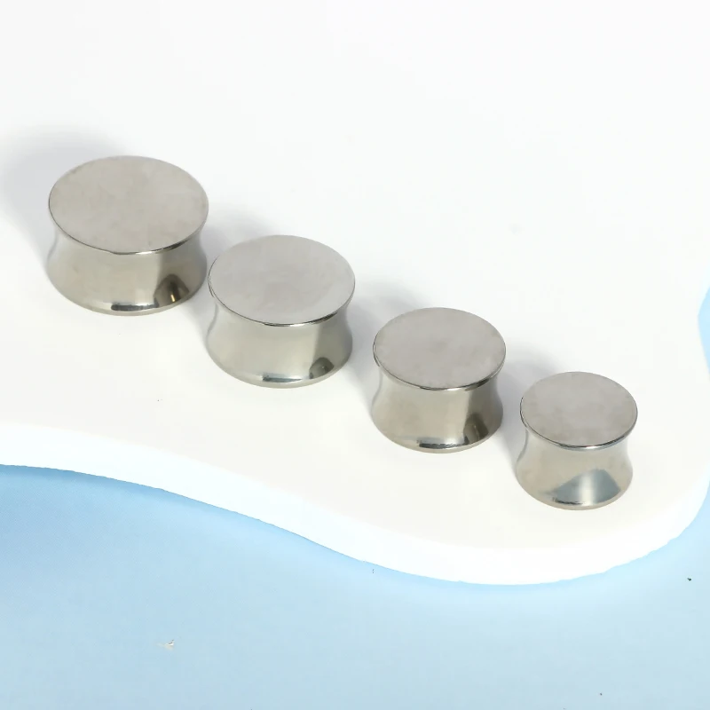 Titanium Ear Gauges Flesh Tunnels Plugs Gauges Earring Expander Stretcher Ear Tunnels For Ears Plug Earrings Body Piercing Jewe