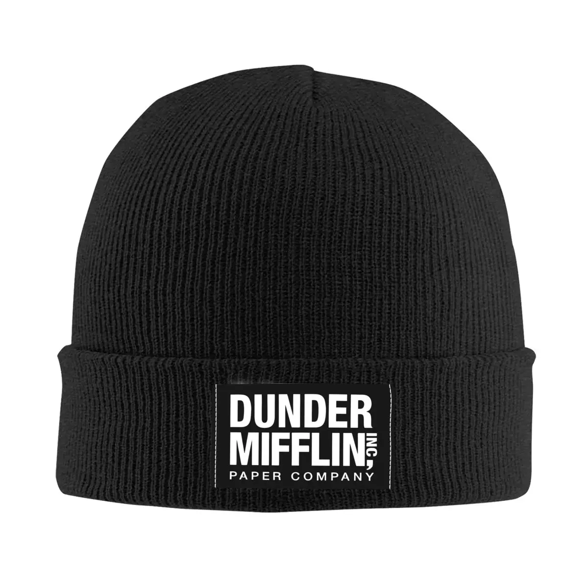 

Dunder Mifflin бумажная шапка головной убор вязаная шапка мужская женская крутая унисекс взрослая фотография зимние теплые шапочки облегающие шапки