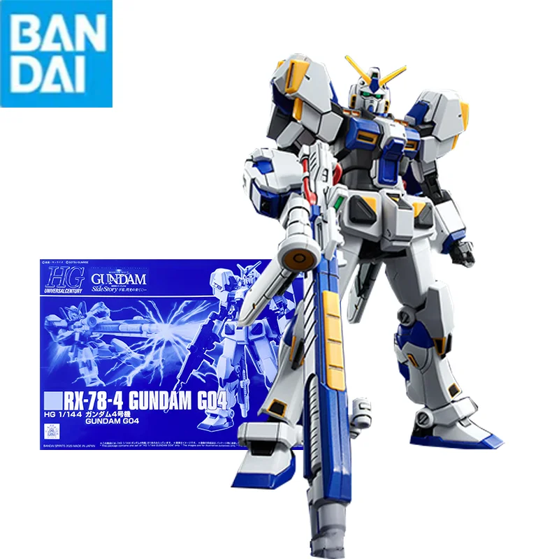 

Bandai Gunpla Hg 1/144 RX-78-4 Gundam G04 Assembly Model Movable Joints High Quality Collectible robot kits Models Kids Gift