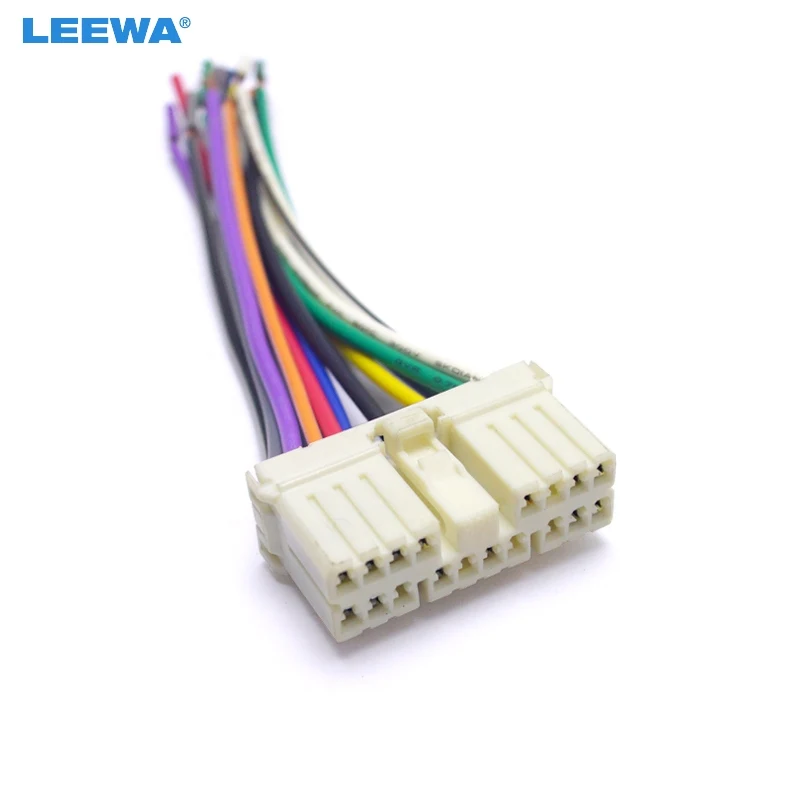 

LEEWA 1PC Car Audio Radio Stereo Wiring Harness Adapter Male Plug For Daewoo Ssang Yong Actyon/Korando Chevrolet Spark #CT5691