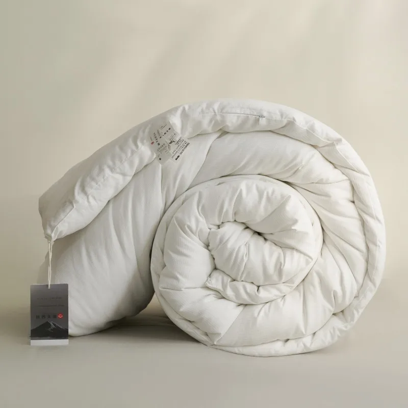 Solid Color Lightweight Quilted Cotton Comforters Twin Single Queen King Size Comfortable Soft Breathable All Season Duvet bed comforter