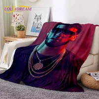 Rapper Singer Free Anuel AA Hip Hop Blanket,Soft Throw Blanket for Home Bedroom Bed Sofa Picnic Travel Office Cover Blanket Kids 2
