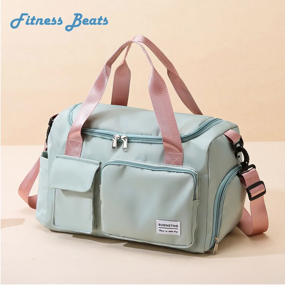 

Outdoor Exercise Yoga Bag Dry Wet Separation Woman Nylon Duffel Bag Large Capacity Swimming Travel Fitness Waterproof Handbag