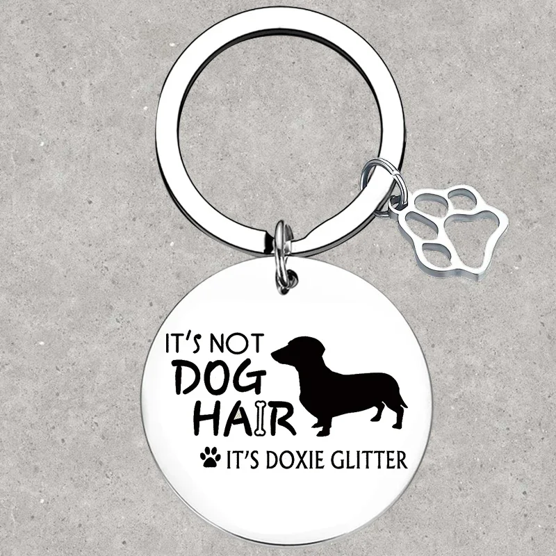 

Hot Dog Lover Gifts Keychain Sausage Dog Key Rings animal Dachshund Lover Gifts