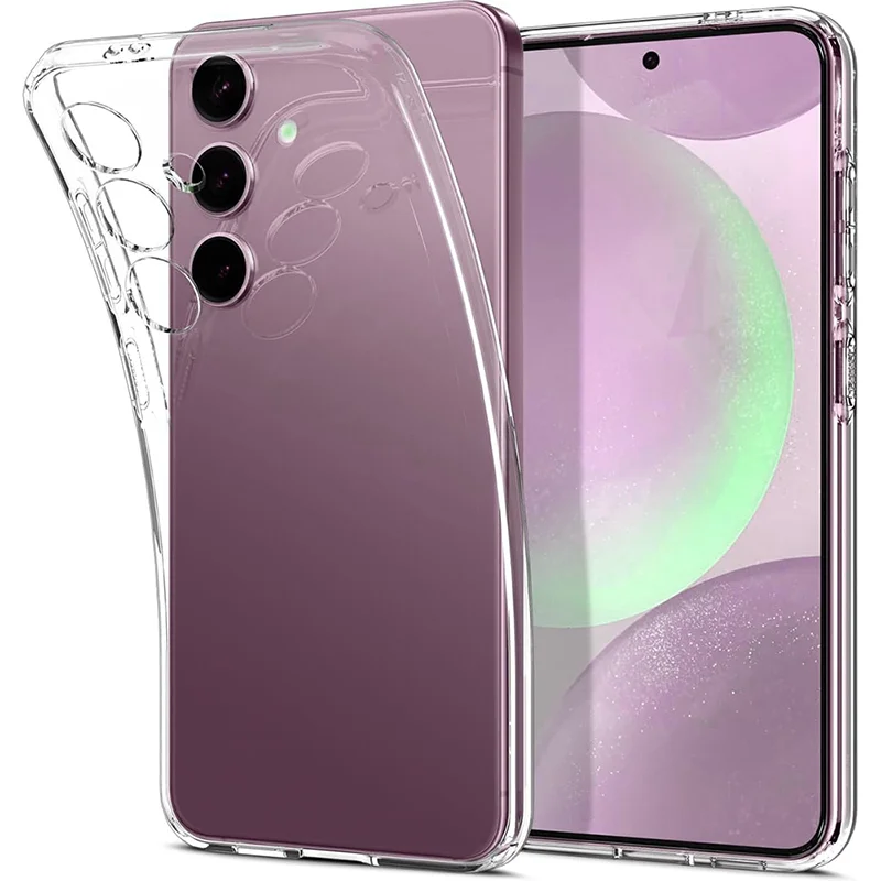 Ultra Thin Transparent TPU Case For Samsung Galaxy S24 Ultra Plus Solid Color Silicone Soft Shell Bumper Outer casing funda_voghion.com