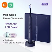 XIAOMI T700 Sonic Electric Toothbrush Teeth Whitening Ultrasonic Vibration Oral Cleaner Brush Smart APP With Replacement Brush 1