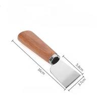 1PC Stainless Steel Leather Cutting Knife with Wooden Handle DIY Leather Craft Tool for Precise Leather Cutting and Trimming 5