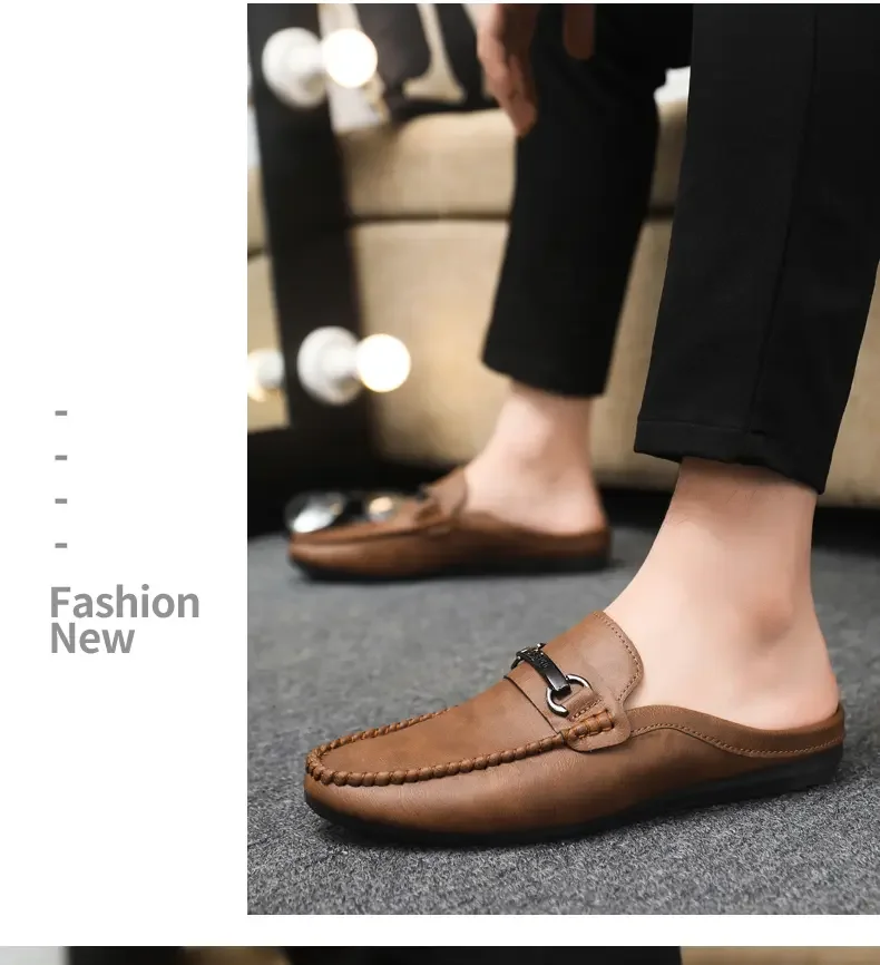Herren Pantoletten Slipper Als Bequeme Freizeitschuhe Ohne Ferse_voghion.com