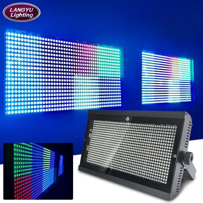 LED 960 1000W 8CH RGB DMX 512 8 세그먼트 스트로브 라이트, 배경 효과 디스코 웨딩 음악 축제용