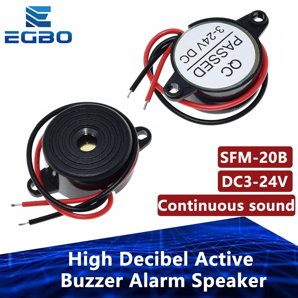 SFM20B High Decibel Active Buzzer Alarm Speaker DC324V Continuous