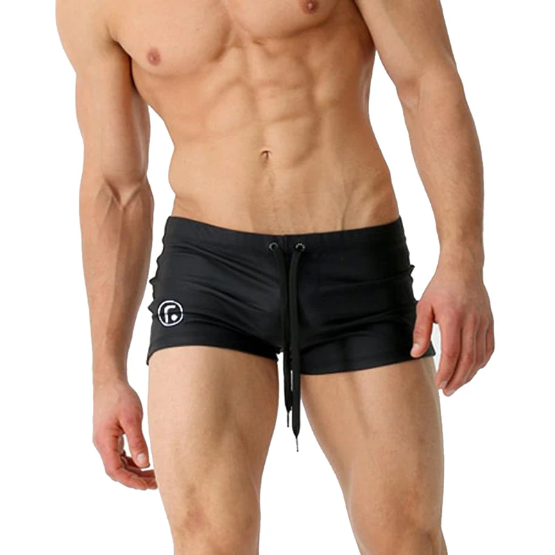 Summer Men's Swimming Trunks Sexy Nylon Mesh Breathable Beach Short Swimwear High Quality Male Plus Size Sport Surfing Swimsuit