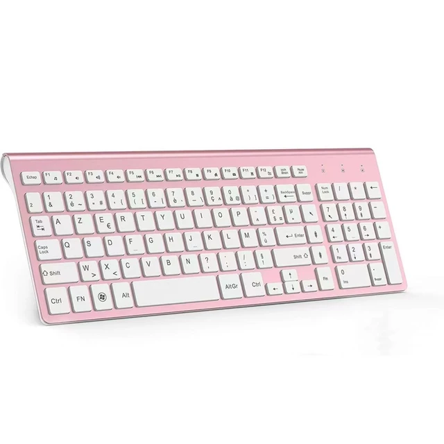 Clavier Sans Fil (AZERTY Disposition) 2,4Ghz Ultra-Fins Compacte