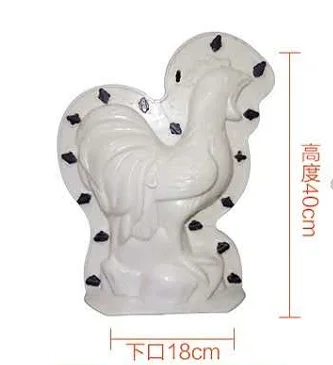 ABS House Decoration Ornament Concrete Animal Rooster Mould