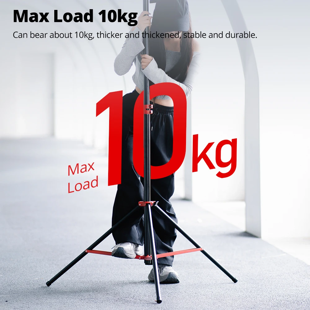 Ambitful GM280 2.8m Light Stand Built-in Air Cushioned Thickened Metal Max Load 10kg for flash AD600BM AD200 LED Light Softbox