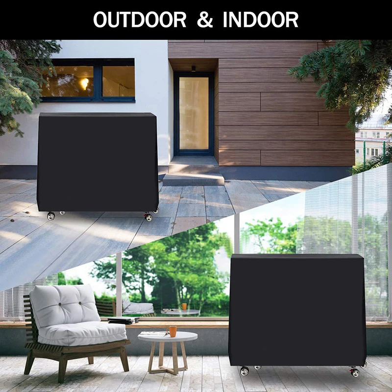Ping Pong Table Cover Heavy Duty Waterproof Dust-proof Table Tennis Protection Cover For Indoor/Outdoor Ping Pong Storage