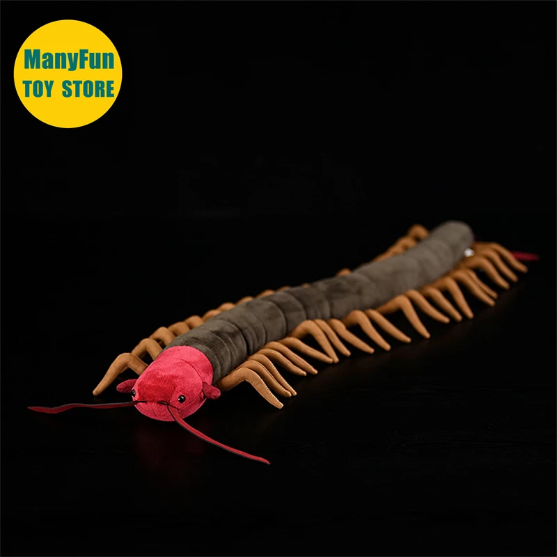 Centipede Plush Toy High Fidelity Scolopendra heros Plushie Millipede Peluche Lifelike Desert Centipede Stuffed Animals Toys 2