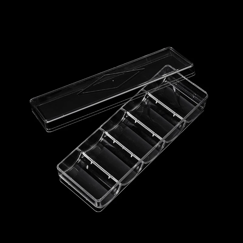 Poker Chips 1PC Acrylic Poker Chips Tray 100 Chips Case Box Holder