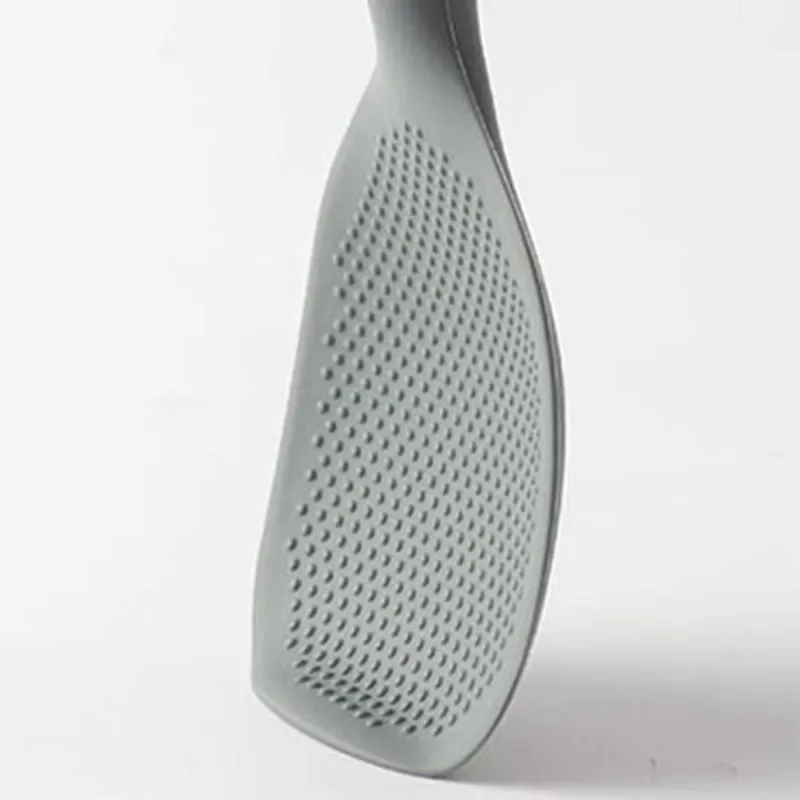 1PC High Temperature Silicone Spoon Nonstick Rice Serving Spoon Wooden Handle Kitchen Utensils Kitchen Tools