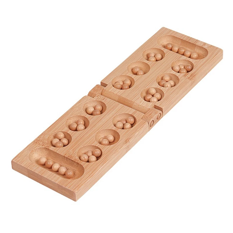 Folding Mancala Board Game Travel Game African Gem Chess Classic