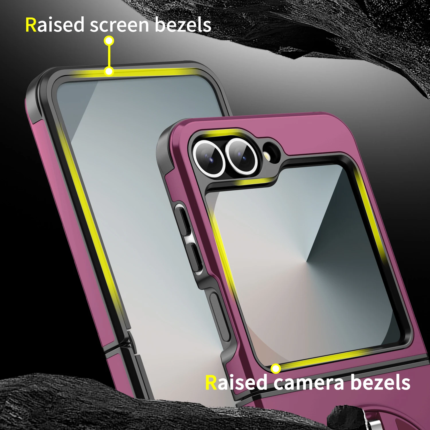 360° Rotating Magnetic Bracket Shockproof Armor Phone Case