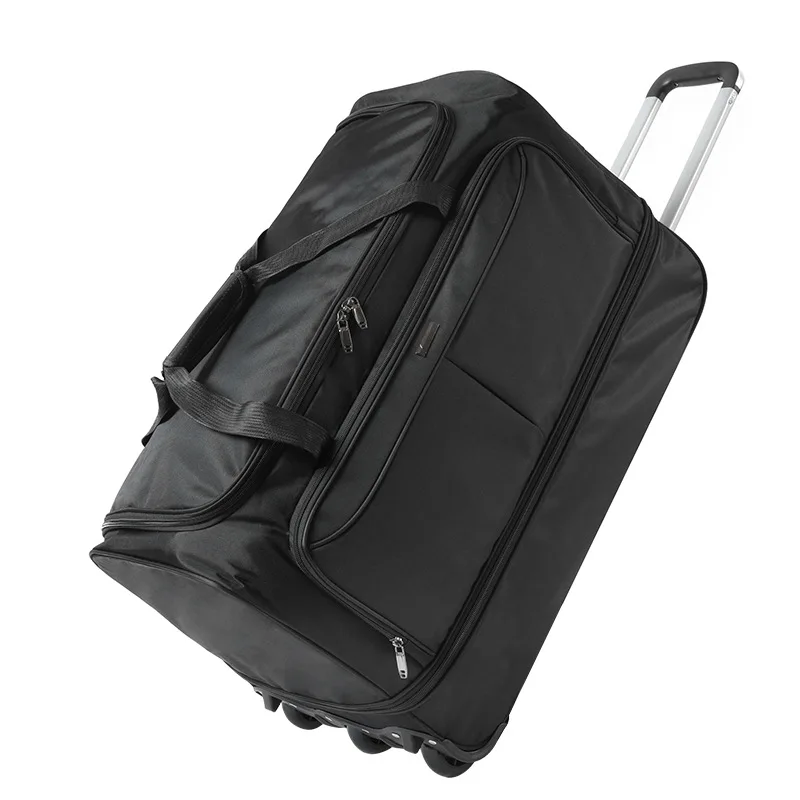 

Large capacity Foldable Trolley Bags With Wheels Wheeled bag Oxford Travel Suitcase Rolling Luggage Bags Travel Luggage