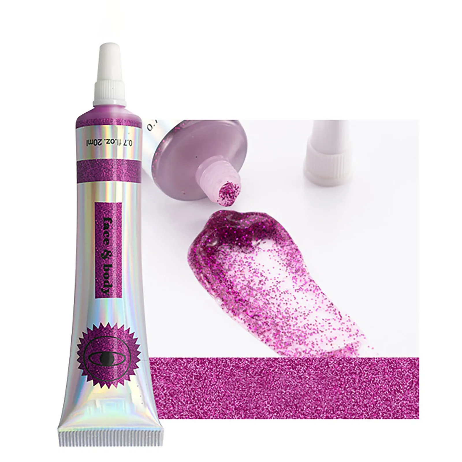 pink Body Glitter Stick, Music Festival Rave Hair Accessories