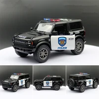 New Ford F150 Raptor Bronco Alloy Car Model Diecast Metal Police Off-road Vehicle Car Model Simulation Collection Childrens Gift 1