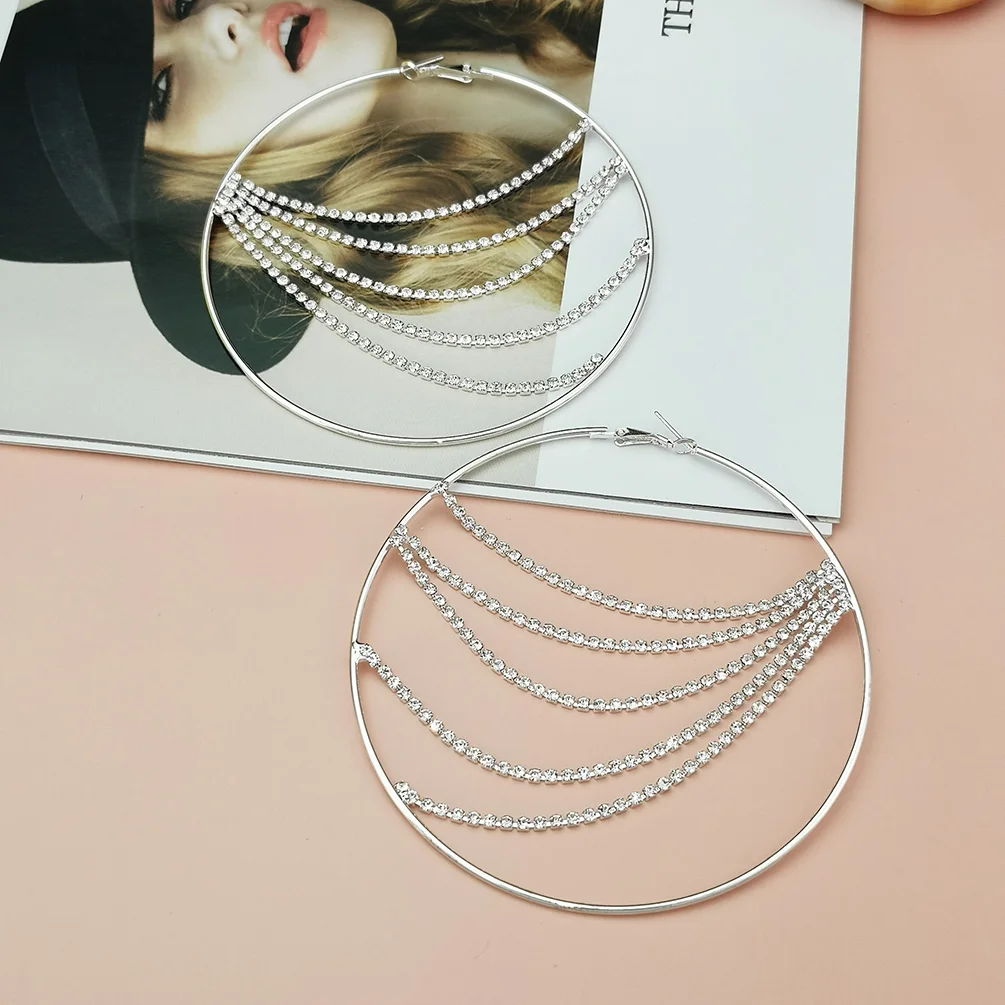 2022 New Trends V Letter Hoop Earrings For Women Stainless Steel Earrings  Punk Round Ear Jewelry Gift - AliExpress