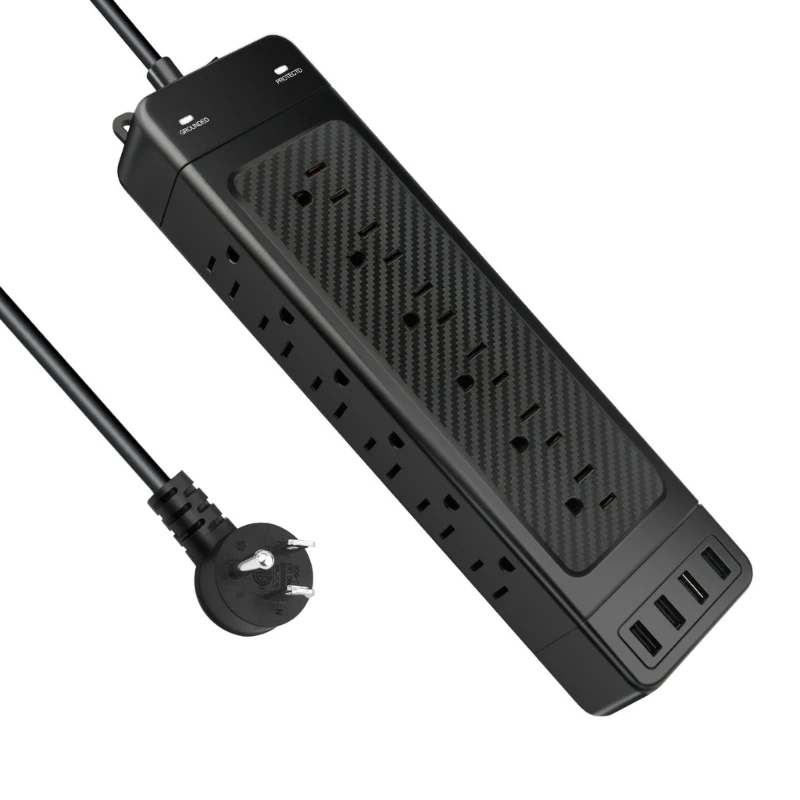 

USB Power Strips Protector Wall Outlet with 9.8ft Long Extension Cord, 18x Outlets 4x USB Ports for Home Offices