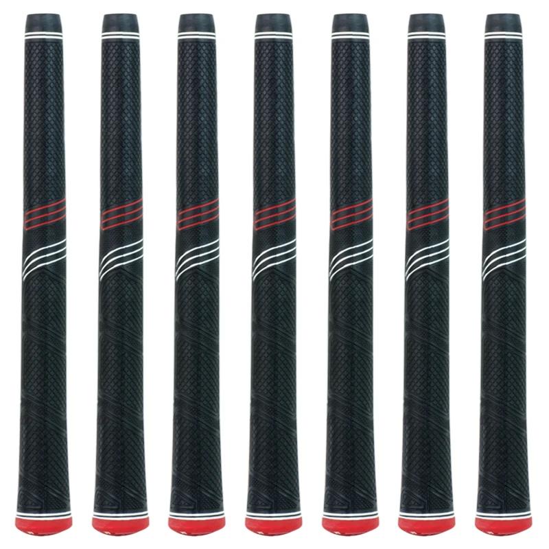 Description Picture 6 of itemNEW  Golf Club Grip - Black/Red Wrap Jumbo size 60R Rubber Golf Grip