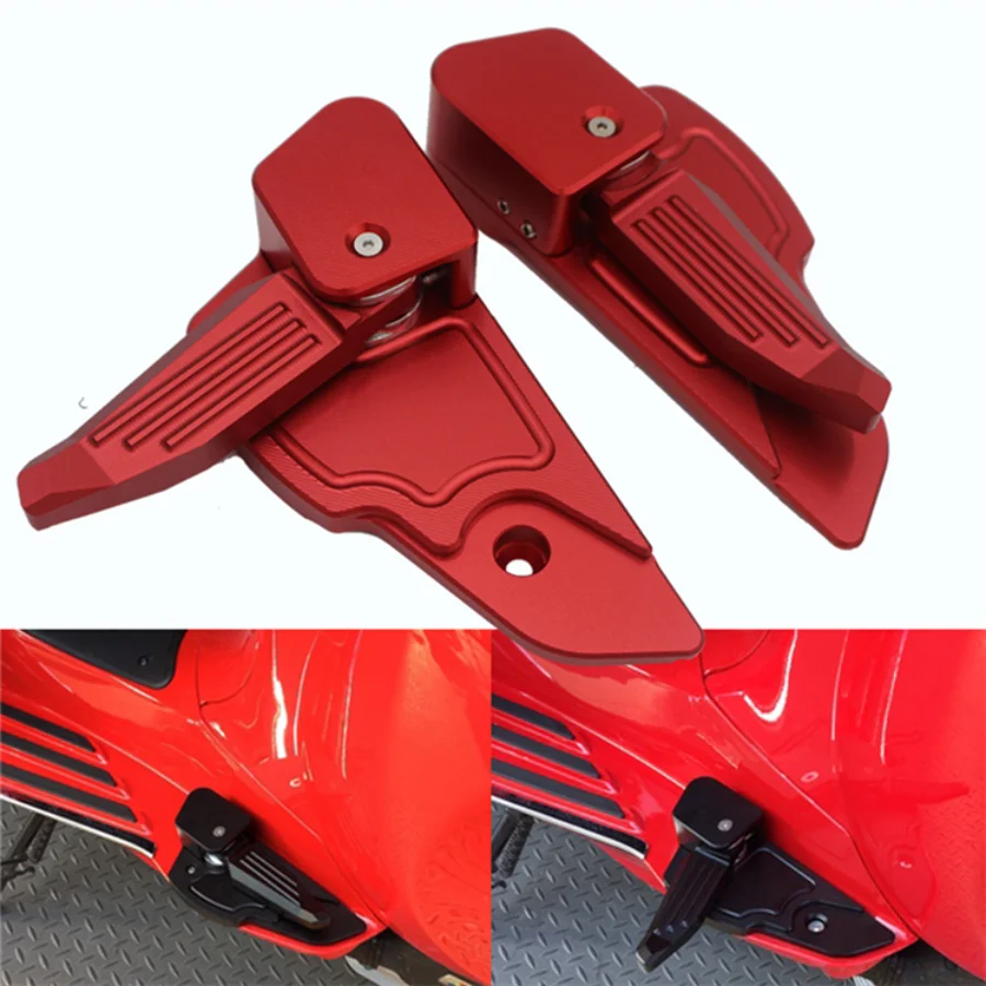 

Motorcycle Rear Pedal For PIAGGIO Vespa Primavera125/150 Sprint125/150 3vie Foldable Ejection Footrest Modification Accessories